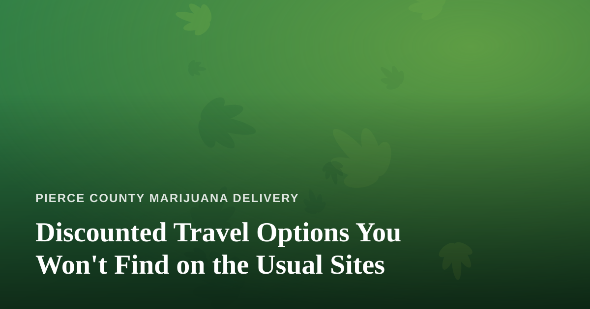 Discounted Travel Options You Won’t Find on the Usual Sites