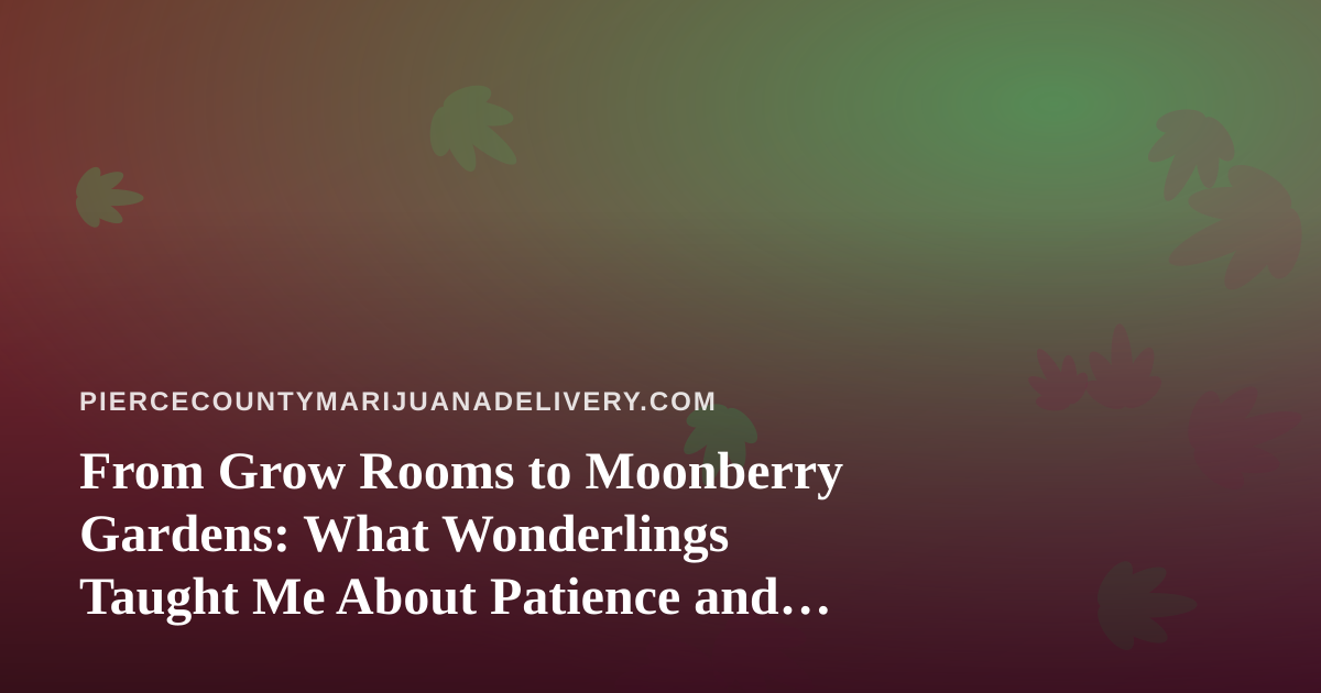 From Grow Rooms to Moonberry Gardens: What Wonderlings Taught Me About Patience and Play
